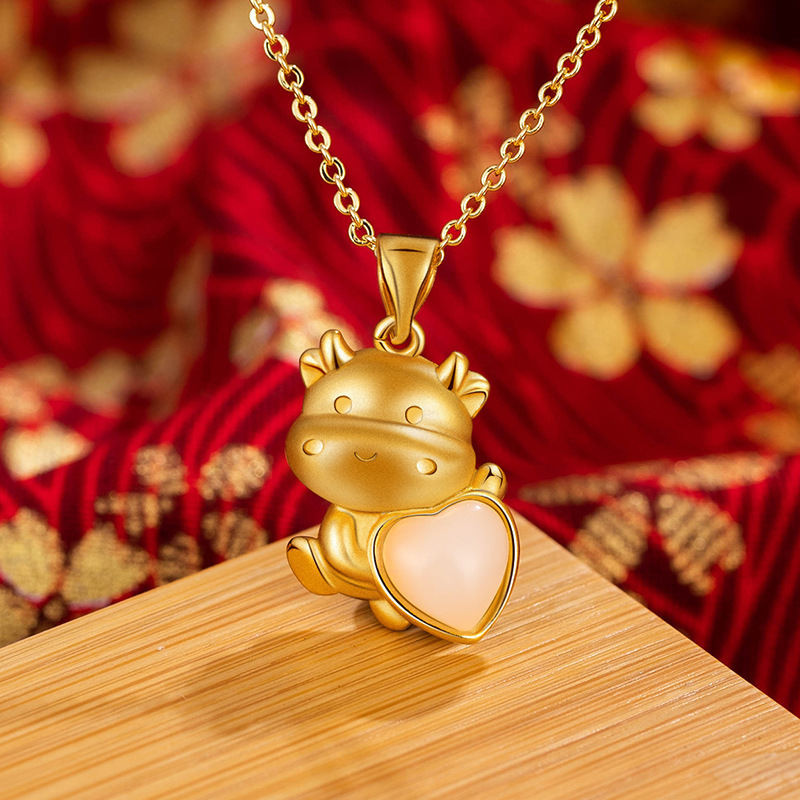 福字生肖項(xiàng)鏈PVD真空爐內(nèi)金