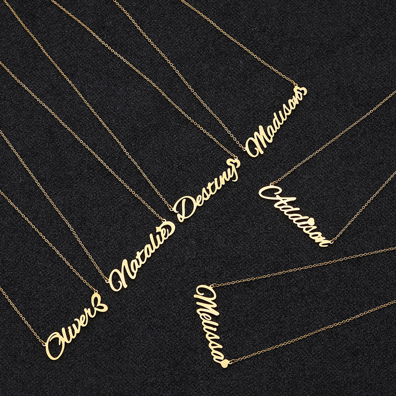 線(xiàn)割不銹鋼字母吊墜PVD真空電鍍